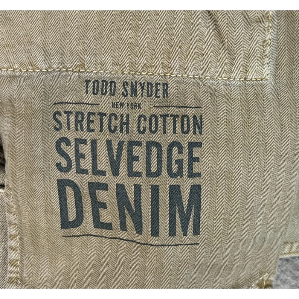 Todd Snyder Straight Fit Stretch Men's Selvedge Denim Jeans Size 31x32